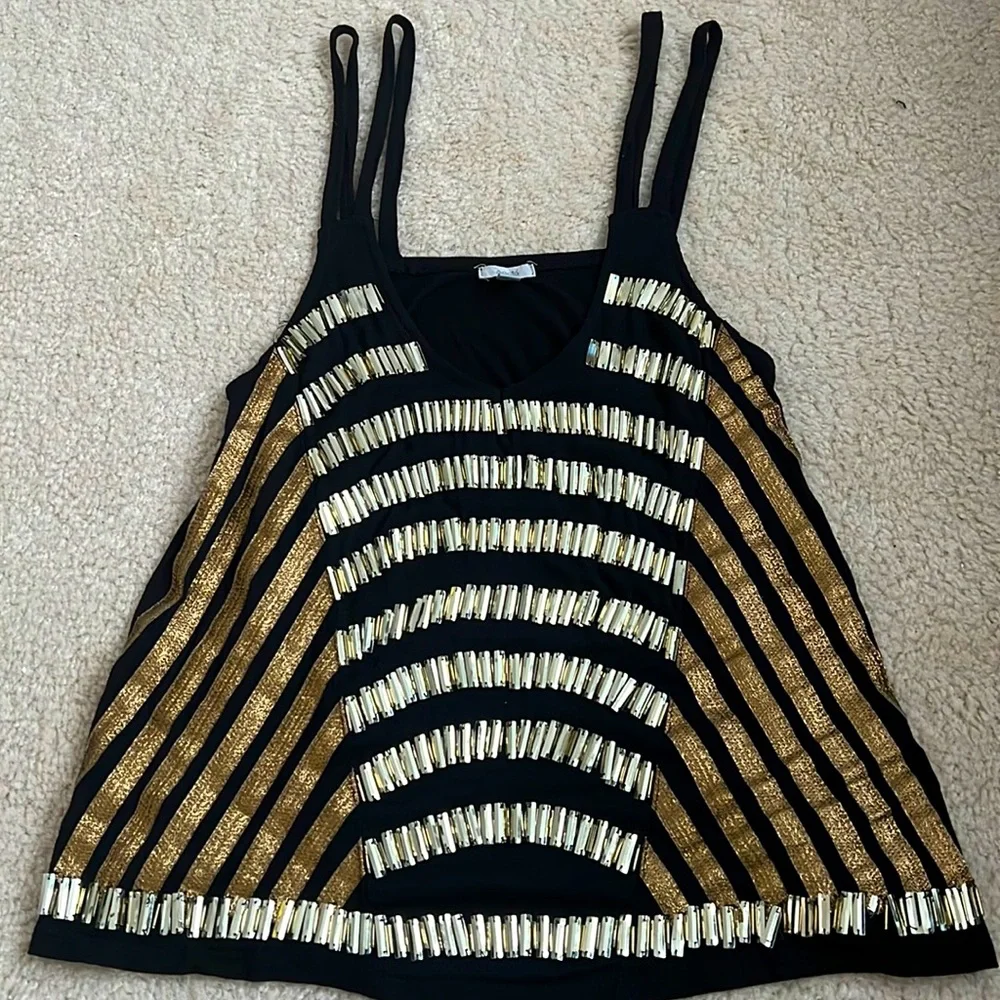 Retro Style Beaded Tank Top - Picture 1 of 4